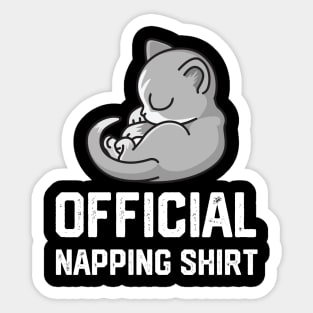 official napping shirt Sticker